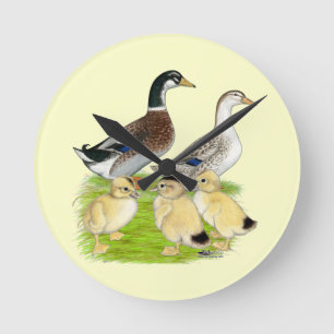 Zilveren Familie Appleyard Ronde Klok