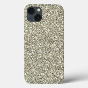 Zilveren faux glitter iPhone 13 hoesje