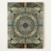 Zilveren filigraan schalen fractale kunst planner (Achterkant)