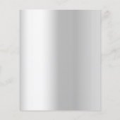 Zilveren foto pet Graduation Party uitnodiging (Achterkant)