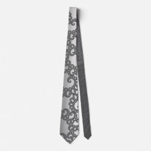Zilveren Fractale Halsband Stropdas
