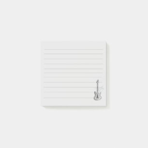 Zilveren Gitaar Post-it Notitie Post-it® Notes