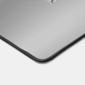 Zilveren Glam Girly Sparkles Luxe Monogram Bureaumat (Hoek)