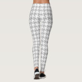 Zilveren Glam Glitter Girly Herringbone Leggings (Achterkant)