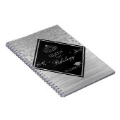 Zilveren Glitter Afstudeerhoed, Tiara, Diamanten Notitieboek (Rechterzijde)