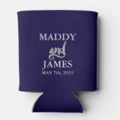 Zilveren Glitter beste dag ooit bruiloft gunsten Blikjeskoeler (Achterkant)