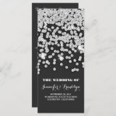 Zilveren Glitter Diamonds Trouwprogramma's Programma (Voorkant / Achterkant)