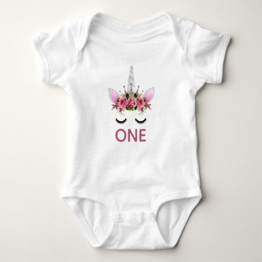 Zilveren Glitter Eenhoorn Prinses Romper (Voorkant)