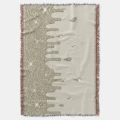 Zilveren glitter-effect en spugen deken (Voorkant Verticaal)