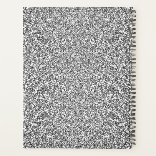 Zilveren Glitter Frame Planner (Achterkant)