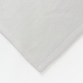 Zilveren Glitter Glans Metaal Monogram Naam Fleece Deken (Hoek)