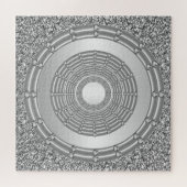 Zilveren Glitter Jigsaw Puzzle Legpuzzel (Horizontaal)