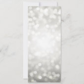 Zilveren Glitter Lights 30e Verjaardag Programma's Kaart (Achterkant)