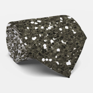 Zilveren Glitter Ombre Elegante Kraag Stropdas
