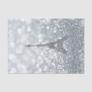 Zilveren Glitter Sparkle Bling Eiffeltoren Feest Tissuepapier