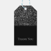 Zilveren Glitter Sparkling Lights Sparkly Chic Par Cadeaulabel (Voorkant)