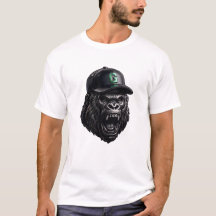 Zilveren Gorilla Mascotte in Metaaluitvoering