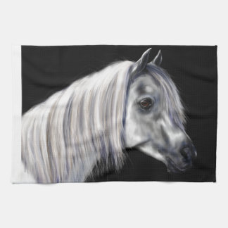 Zilveren Grijs Arabisch Paard Theedoek