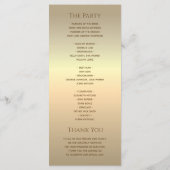 Zilveren Grijs Bruiloft Programma (Achterkant)