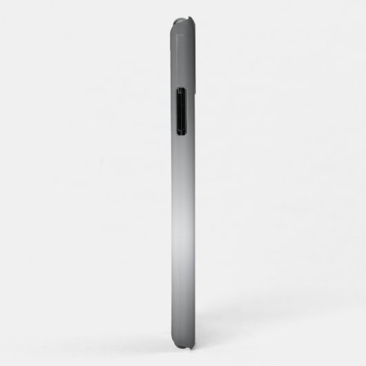 Zilveren Grijs Glitter Drip Ombre gepersonaliseerd Case-Mate iPhone Case (Achterkant/rechts)