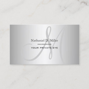 Zilveren grijs verloop doe-het-zelf visitekaartje