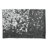 Zilveren Grijs Zwart Glitter Glam #1 Kussensloop (Voorkant)