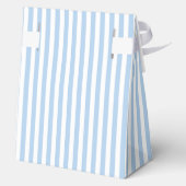 Zilveren hart blauw en wit douchefeest bedankdoosjes (Achterkant)