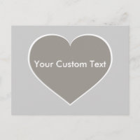 Zilveren hart met witte omtrek