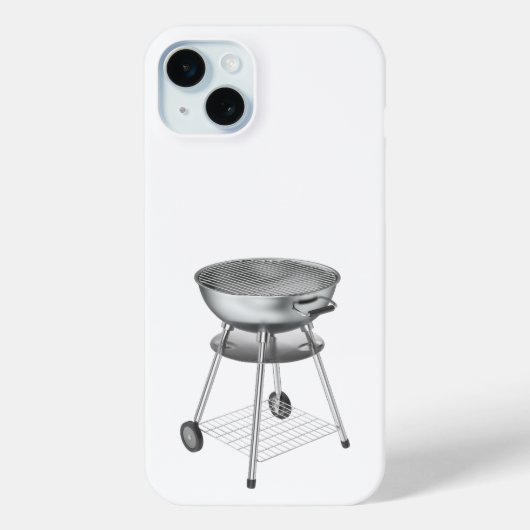 Zilveren houtskool barbecue grill Case-Mate iPhone case (Achterkant)