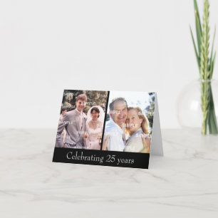 Zilveren Huwelijksjubileum Kaart