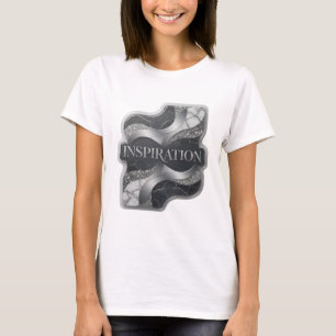 Zilveren INSPIRATIE T-shirt met een randje