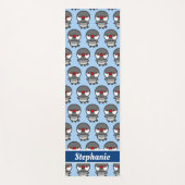 zilveren Java mus Yogamat (Voorkant)