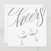 Zilveren juichbril aankondiging (Voorkant / Achterkant)