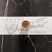 Zilveren kalligrafie Script Winter Sneeuwvlok Scha Korte Tafelloper