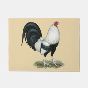 Zilveren Kemphaan Duckwing Deurmat