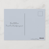  zilveren kerstbal briefkaart (Achterkant)