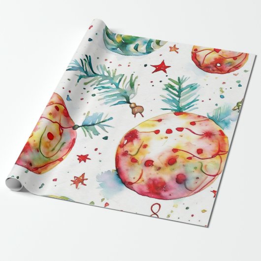 Zilveren kerstbal Chic Cadeaupapier (Uitgerold)