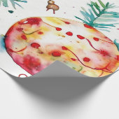 Zilveren kerstbal Chic Cadeaupapier (Hoek)