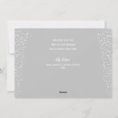 Zilveren Kerstkaart met Meerdere Foto's Gelukkig K (Achterkant)