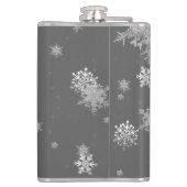 Zilveren kerstsierfeestfles heupfles (Achterkant)