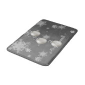 Zilveren kerstversiering Bath Mat (Gekanteld)