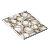 zilveren kerstversiering notitieblok (Schuin)