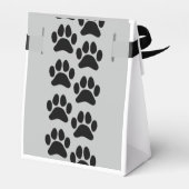 Zilveren Kitty Kat Leuk Dier Gezichtsontwerp Bedankdoosjes (Achterkant)