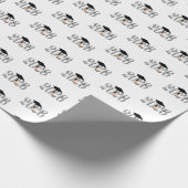 Zilveren Klasse van 2026 Afstuderen Cadeaupapier (Hoek)