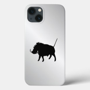 Zilveren Knobbelzwijn iPhone 13 Hoesje