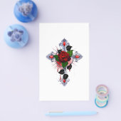 Zilveren Kruis met een Rode Roos Flyer (Enkel)