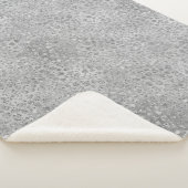 Zilveren Leopard Grijs Meow Kitty Kat Sherpa Deken (3/4)