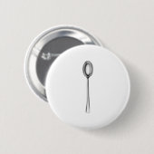 Zilveren lepel ronde button 5,7 cm (Voorkant /achterkant)