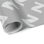 Zilveren letter Z Cadeaupapier (Rol Hoek)