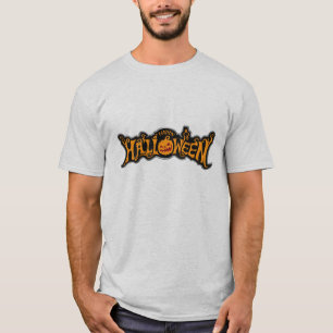 Zilveren lijst Happy Halloween Robijnen Ogen Pompo T-shirt
